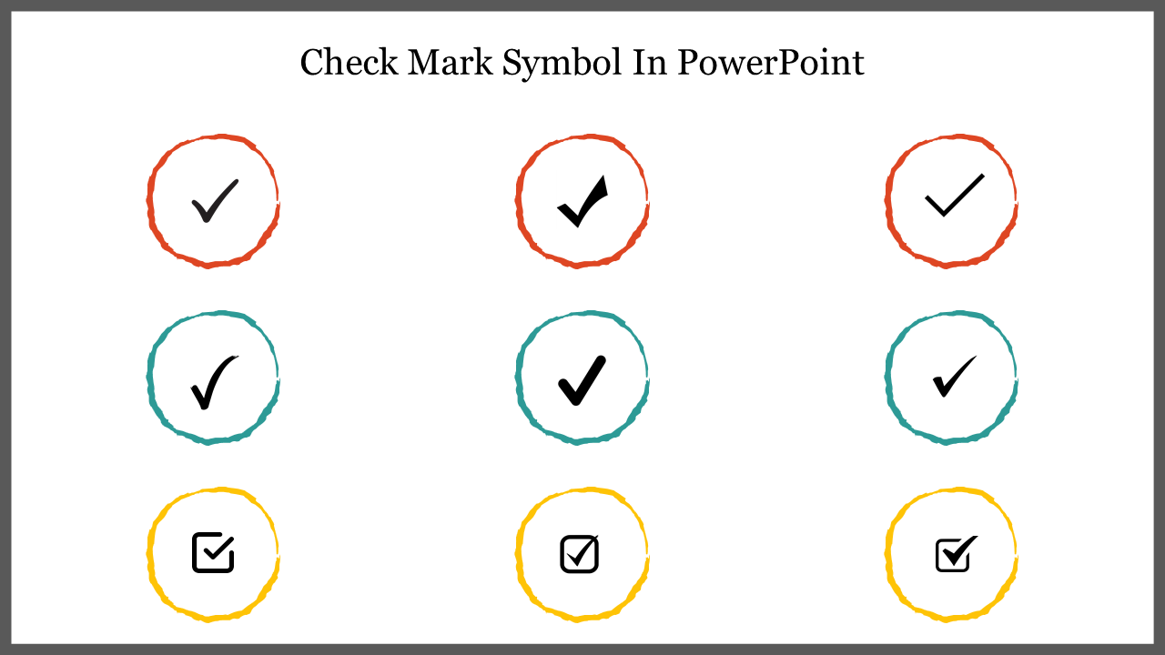 Check Mark Symbol In PowerPoint